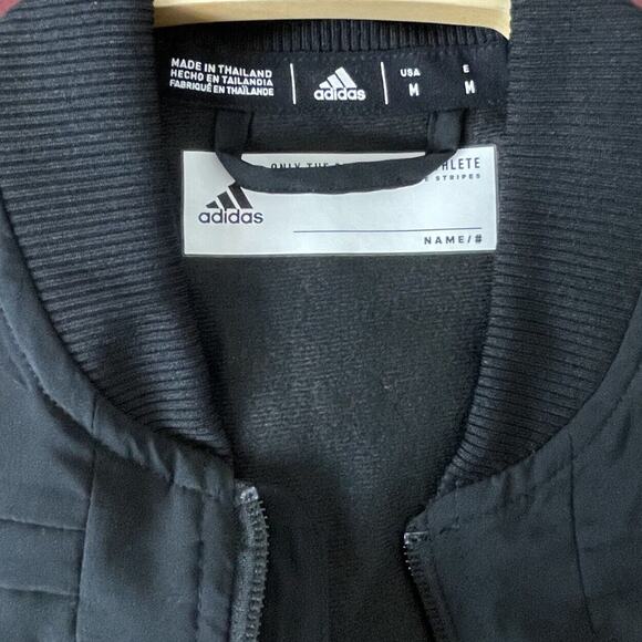 Philadelphia Flyers Adidas Womens NHL Track Jacket Zip Fleece Lined Black Medium - Picture 6 of 8